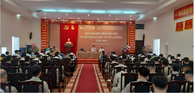 Công ty cổ phần xi măng Vicem Hạ Long tổ chức thành công hội nghị điển hình tiên tiến và hội nghị người lao động Công ty năm 2020