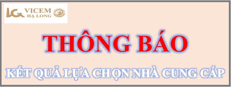 Thông báo KQCGCT gói mua sắm Dịch vụ san tẩy, bắt dây tàu clinker, xi măng trong quá trình bán hàng